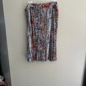 Vintage BocaBay Paisley Skirt  Possibly 1980s  Size Petite X-Large‎